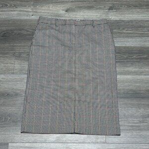 Vince Camuto Multicolor Houndstooth Skirt Sz 12